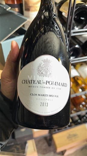 Burgundia Pommard Château Pommard Clos Marey-Monge Monopole 2013