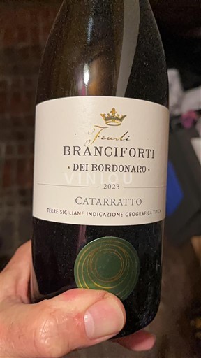 Wijnen Blanc sec Feudo Branciforti dei Bordonaro 2023 Italië Sicilië Niet gespecificeerd DOC