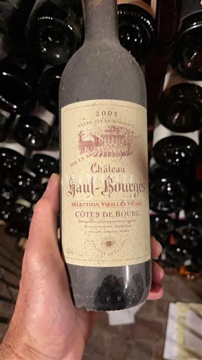 Burdeos Côtes-de-bourg Château Haut-Bourges Sélection Vieilles Vignes 2001