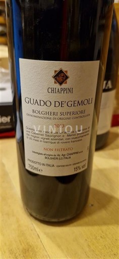 Toscana Bolgheri Chiappini Guado de' Gemoli 2013