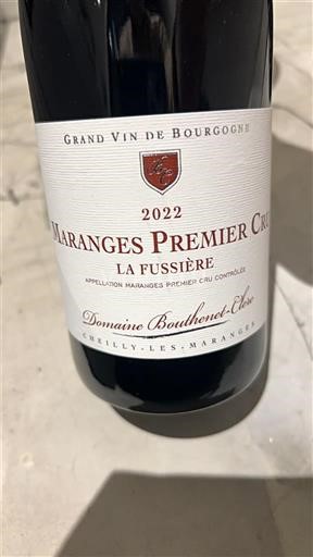 Burgundsko Maranges Premier Cru Domaine Bouthenet-Elie La Fussière 2022