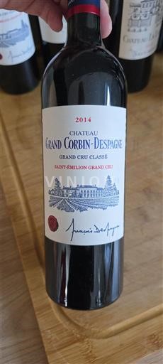 Bordeaux Saint-Émilion Grand Cru Grand Cru Château Grand Corbin-Despagne 2014