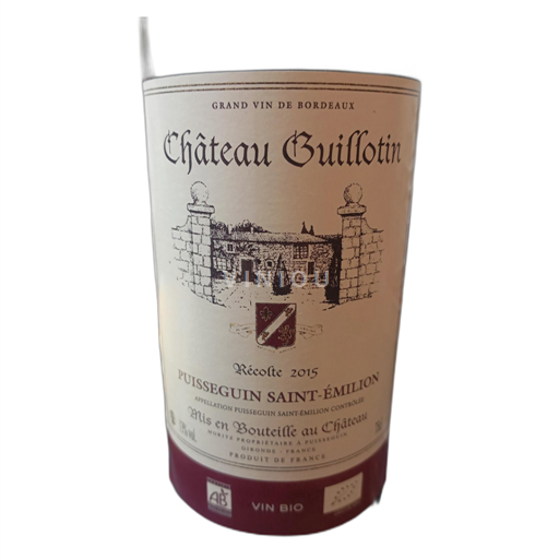 Bordeaux Puisseguin-saint-émilion Château Guillotin 2015