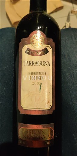 Katalonien Tarragona Baturrica Reserva 2005