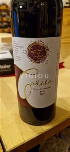 Piemonte Barbera del Monferrato Cinque Quinti Carisa 2021