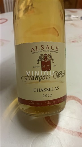 Elsass François Weck Chasselas 2022