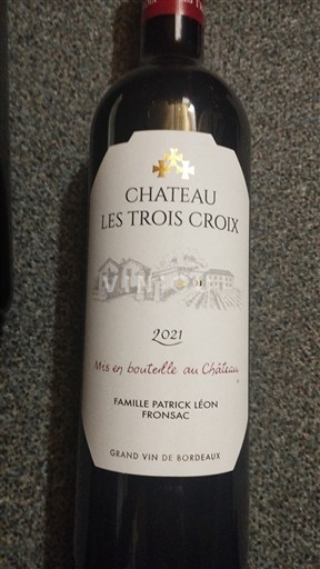 Bordeaux Fronsac Château Les Trois Croix 2021