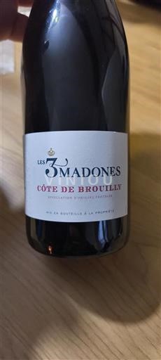 Beaujolais Côte-de-brouilly Les 3 Madones 2017