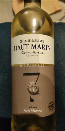 Sud-Ouest Côtes de Gascogne Haut Marin Vénus Gros Manseng 2023