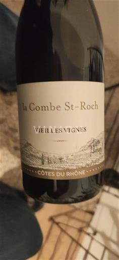 Vale do Ródano Côtes-do-Ródano La Combe St-Roch Vieilles Vignes Não Sazonado
