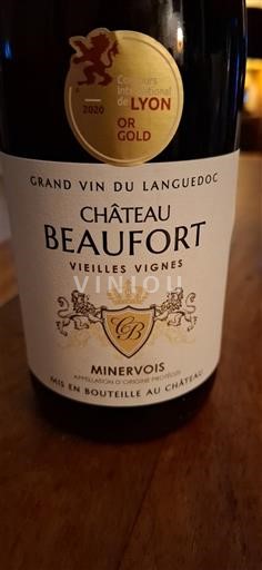 Langvedok Minervois Château Beaufort Vieilles Vignes 2019