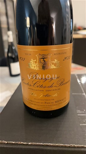 Burgundi Beaunen Ylämaat Christian et Pascal Ménault La Jolivode 2022