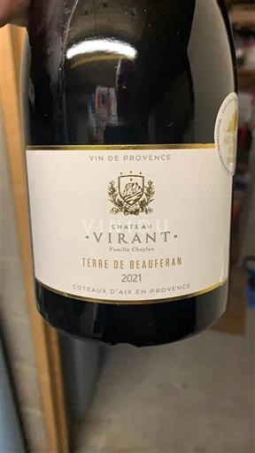 Provenza Coteaux de Aix en Provenza Château Virant Terre de Beauferan 2021