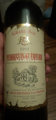 Bordeaux Puisseguin-saint-émilion Grand Roc 1999