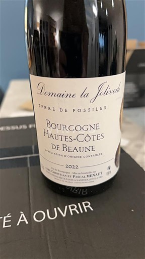 Burgundi Beaunen Ylämaat Domaine La Jolivode Terre de Fossiles 2022