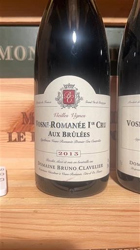 Burgundi Vosne-Romanée Premier Cru Domaine Bruno Clavelier Vieilles Vignes 2013