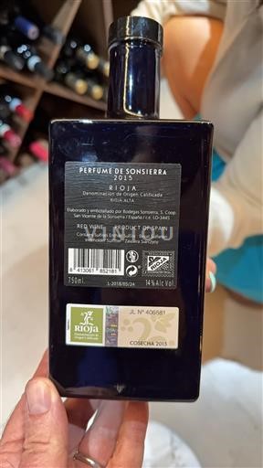 La Rioja Rioja Sonsierra Perfume de Sonsierra 2015