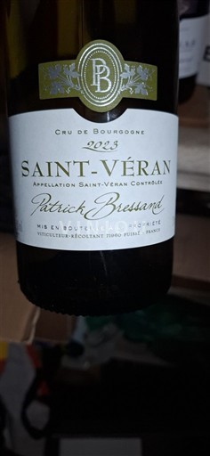Bourgogne Saint-Véran Patrick Bressand 2023