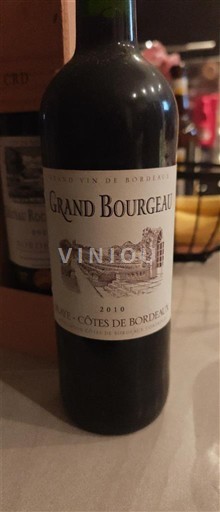 Bordeaux Côtes-de-Bordeaux Grand Bourgeau 2010