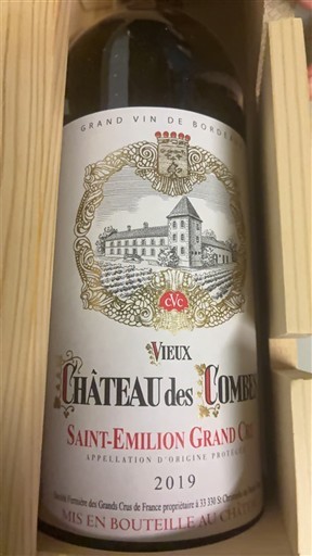 Bordeaux Saint-Émilion Grand Cru Grand Cru Château Vieux des Combes 2019