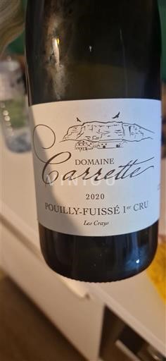 Bourgogne Pouilly-fuissé Premier Cru Domaine Carrette Les Crays 2020