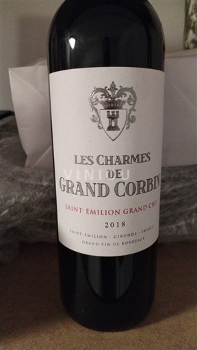 Bordeaux Saint-Émilion Grand Cru Grand Cru Grand Corbin Les Charmes 2018