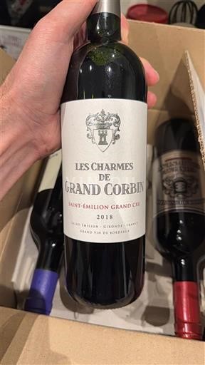 Bordeaux Saint-Émilion Grand Cru Grand Cru Grand Corbin Les Charmes 2018