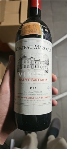 Bordeaux Saint-Émilion Château Mazouet 1992