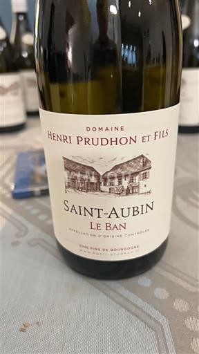 Burgundsko Saint-Aubin Domaine Henri Prudhon et Fils Le Ban 2024