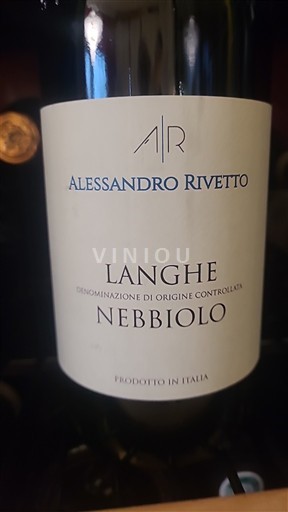 Viner Rouge sec Nebbiolo Alessandro Rivetto 2022 Italien Piemonte DOC