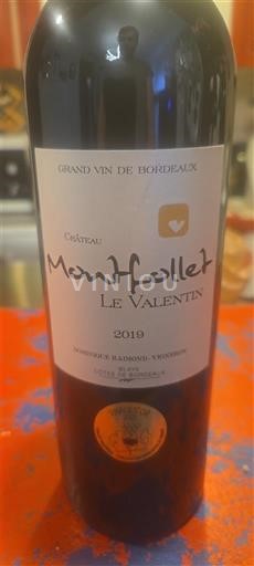 Bordeaux Blaye-Côtes-de-Bordeaux Château Montfollet Le Valentin 2019
