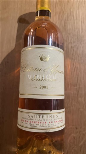 Bordeaux Sauternes Premier Cru Château Yquem 2001