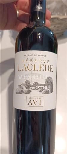 Languedoc in Roussillon Pays d'Oc Christophe Avi Réserve Lacléde 2018