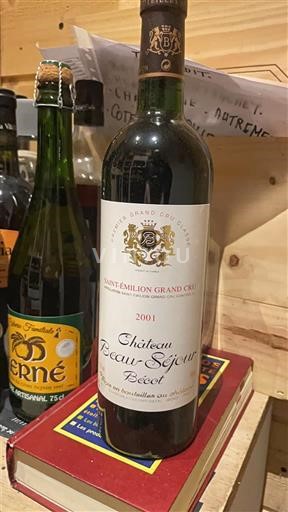 Bordéus Saint-Émilion Grand Cru Grand Cru Château Beau-Séjour Bécot 2001