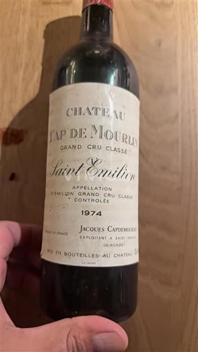 Bordeaux Saint-Émilion Grand Cru Grand Cru Classé Château Cap de Mourlin 1974