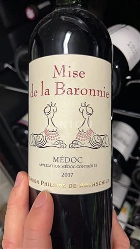 Bordeaux Médoc Baron Philippe de Rothschild Mise de la Baronnerie 2017