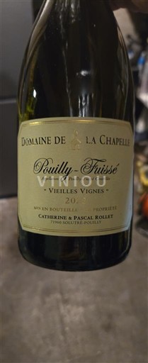 Burgundi Pouilly-fuissé Domaine La Chapelle Vieilles Vignes 2021