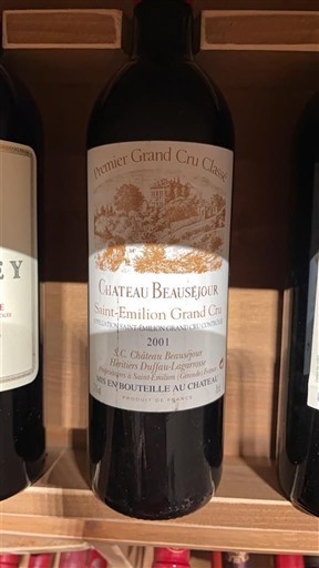 Bordeaux Saint-Émilion Grand Cru Grand Cru Château Beauséjour 2001
