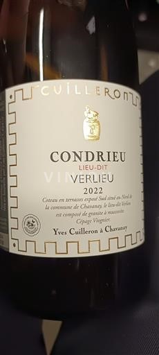 Vallée du Rhône Condrieu Yves Cuilleron Lieu-dit Verlieu 2022