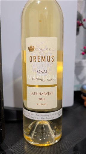 Tokaj Không được chỉ định Oremus Late Harvest 2021