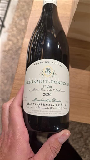 Borgoña No especificado Premier Cru Henri Germain et Fils Meursault-Poruzots 1er Cru 2020