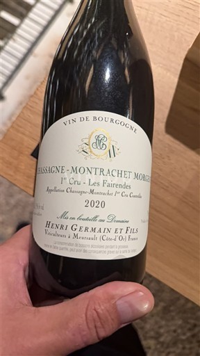 Borgoña No especificado Premier Cru Henri Germain et Fils Les Fairendes 2020