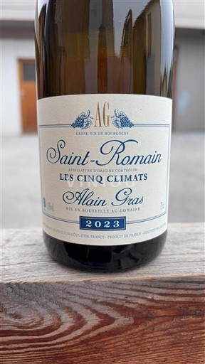 Borgogna Saint-Romain Alain Gras Les Cinq Climats 2023