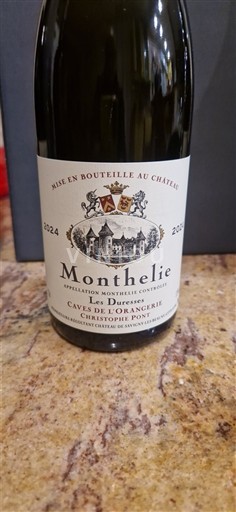 Burgundy Monthélie Caves de l'Orangerie Christophe Pont Les Duresses 2023