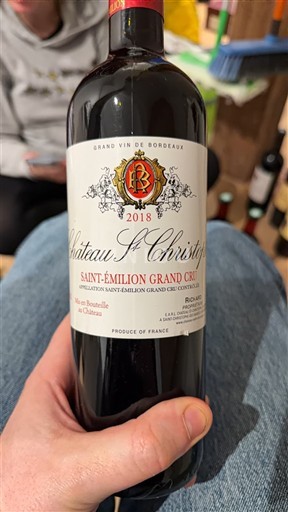 Bordeaux Saint-Émilion Grand Cru Grand Cru Château St-Christophe 2018