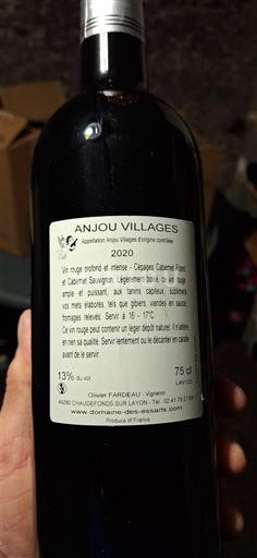 Thung lũng sông Loire Anjou Villages Domaine Des Essarts 2020