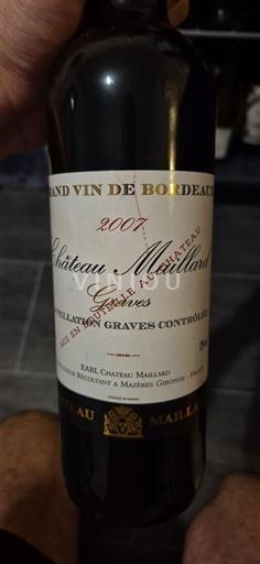 Bordeaux Graves Château Maillard 2007