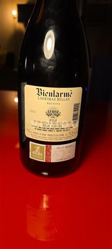 Vinhos Rouge sec Lágrimas Bellas Bienlarmé 2023 Espanha La Rioja Rioja DO