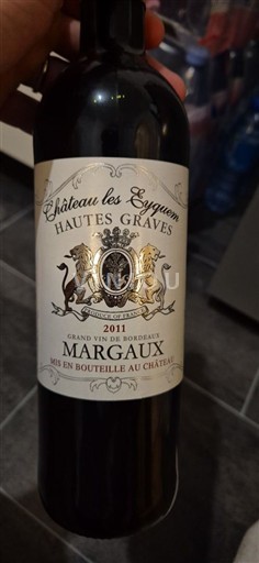 Bordeaux Margaux Château Les Eyquems Hautes Graves 2011