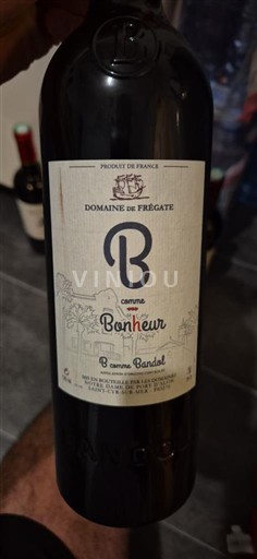 Provence Bandol Domaine Frégate B comme Bonheur 2019